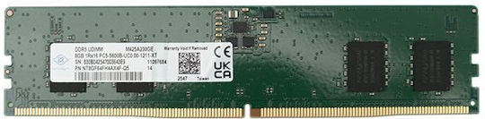 Nanya DDR5 with 1x8GB Module and 5600 Speed for Desktop NT8GF64FH4AX4F-Q5