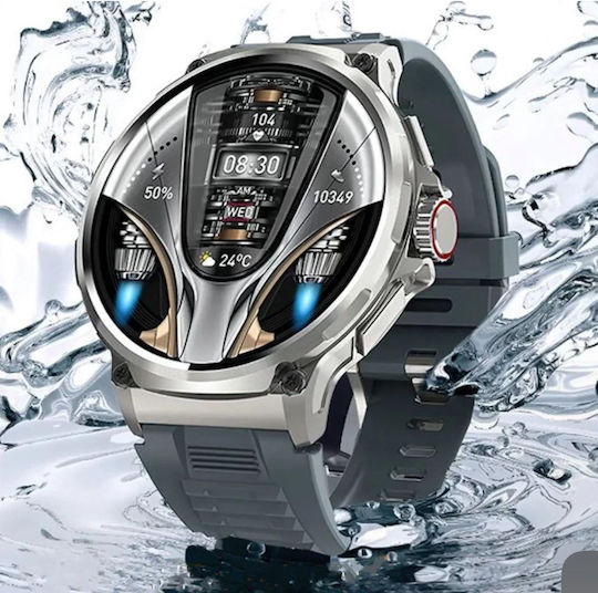 Colmi V69 Aluminium Smartwatch with Heart Rate Monitor (Silver) view 3
