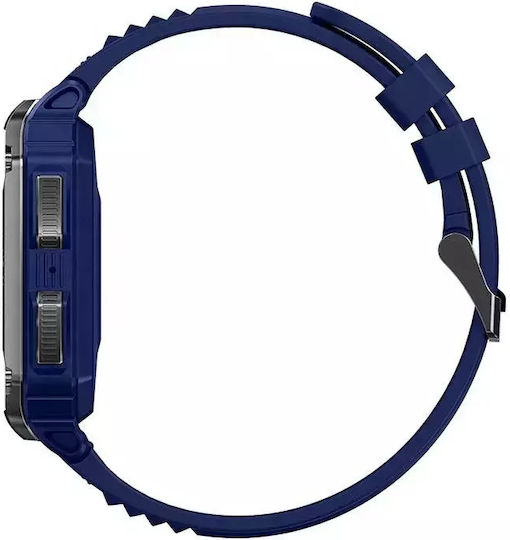 Nubi NX6 Smartwatch with Heart Rate Monitor (Blue) view 3