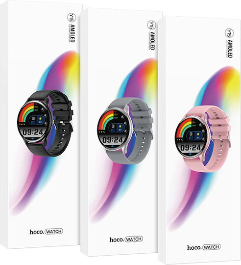 Hoco Y15 Aluminium Smartwatch with Heart Rate Monitor (Black) view 4