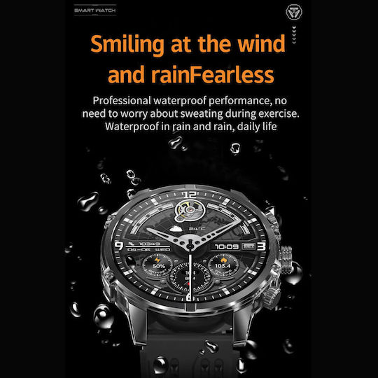 Microwear CF53 Smartwatch with Heart Rate Monitor (White Silicone) view 6