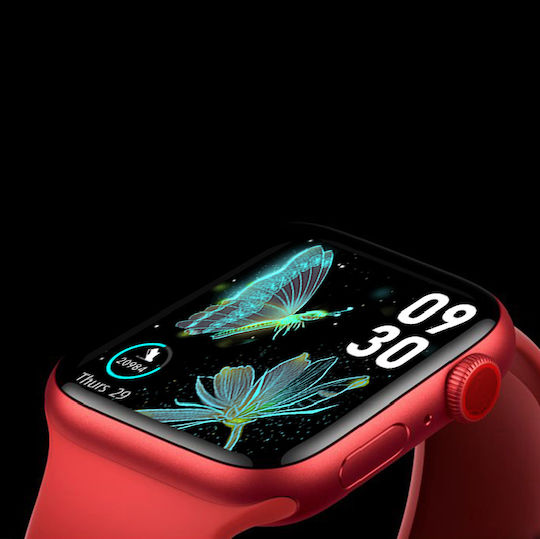 HW22 44mm Smartwatch with Heart Rate Monitor (Red) view 5