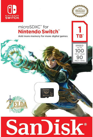 Sandisk Nintendo Switch Zelda Edition microSDXC 1TB Class 10 U3 UHS-I view 2