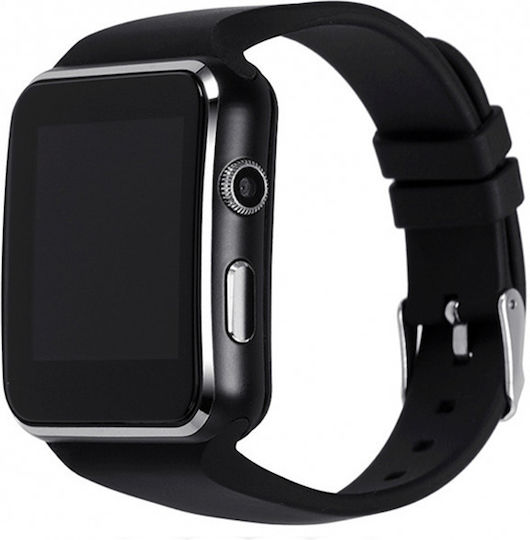 X6 45mm Smartwatch with SIM (Black) view 1