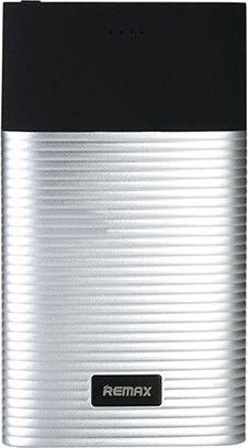 Remax RPP-27 Power Bank 10000mAh with 2 USB-A Ports Silver