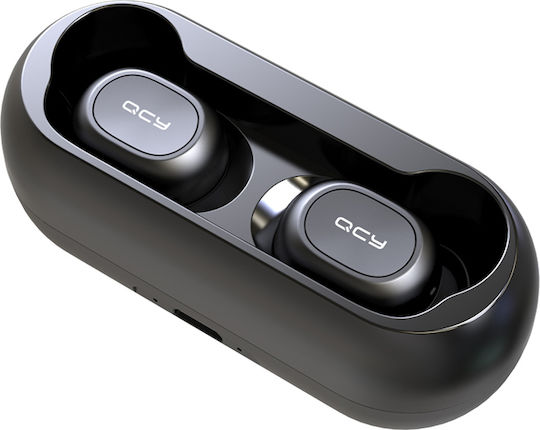 QCY T1c In-ear Bluetooth Handsfree Earphones with Charging Case Black view 3