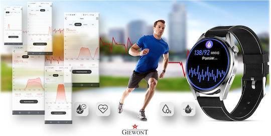Giewont 450-5 Smartwatch with Heart Rate Monitor (Silver) Ansicht 9