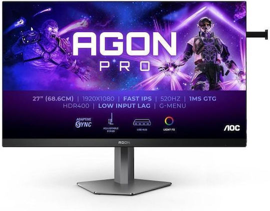 AOC AG276FK IPS Gaming Monitor 27" FHD 1920x1080 with Response Time 0.5ms GTG view 2