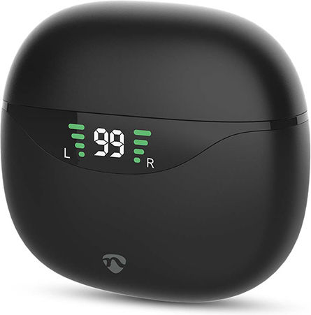 Nedis HPBT2450 In-ear Bluetooth Handsfree Earphones with Charging Case Black Ansicht 3
