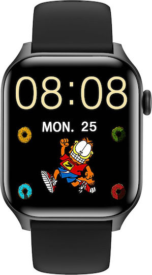 Anell C12 Pro Smartwatch with Heart Rate Monitor (Black)