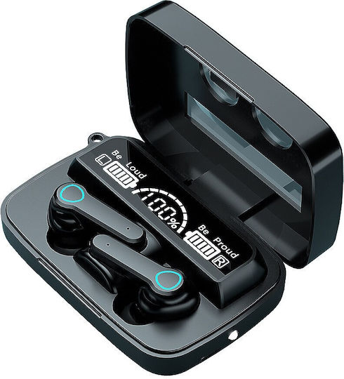 Valdus M19 In-ear Bluetooth Handsfree Earphones with Sweat Resistance and Charging Case Black