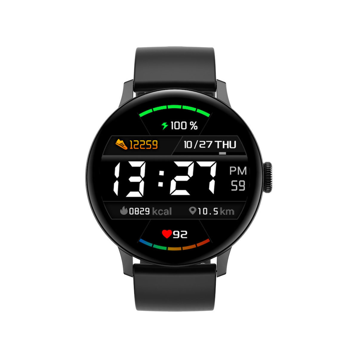 Dare FiT Aluminium Smartwatch with Heart Rate Monitor (Black) view 8