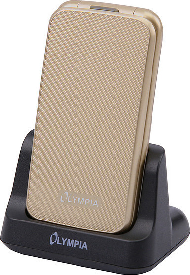 Olympia Luna Dual SIM Mobile with Buttons (English Menu) Gold view 4