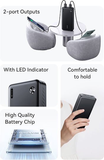 Usams PB83 Power Bank 20000mAh Power Delivery / Quick Charge 3.0 Black vista 7