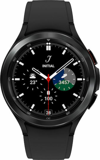 Samsung Galaxy Watch4 Classic 4G Stainless Steel 46mm Waterproof with eSIM and Heart Rate Monitor (Black) view 1