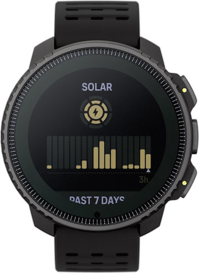 Suunto Vertical Solar Stainless Steel 49mm Waterproof Smartwatch with Heart Rate Monitor (Black) view 4