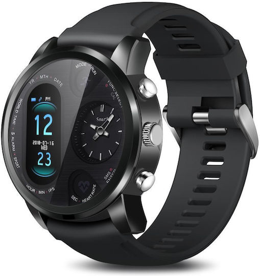 Lemfo T3 Pro 50mm Smartwatch with Heart Rate Monitor (Black)