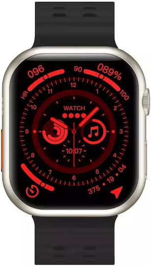Yaxo TACOMA 47mm Smartwatch with Heart Rate Monitor (Silver) vue 3