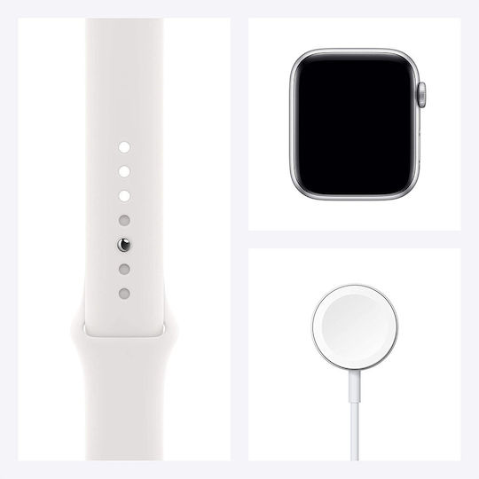 Apple Watch Series 6 Aluminium 44mm Waterproof with Heart Rate Monitor (White) view 8