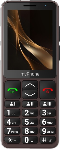MyPhone Bueno LTE Dual SIM (48MB/128MB) Mobile with Large Buttons (English Menu) Praline Brown view 5