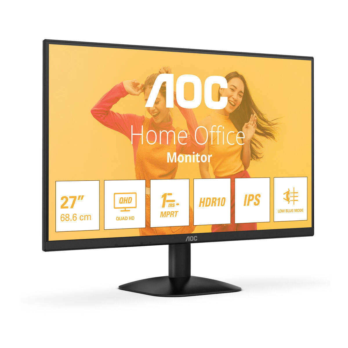 AOC Q27B35E IPS HDR Monitor 27" QHD 2560x1440 with Response Time 4ms GTG view 5