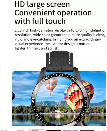 S36 Pro Smartwatch with Heart Rate Monitor (Black) vue 4