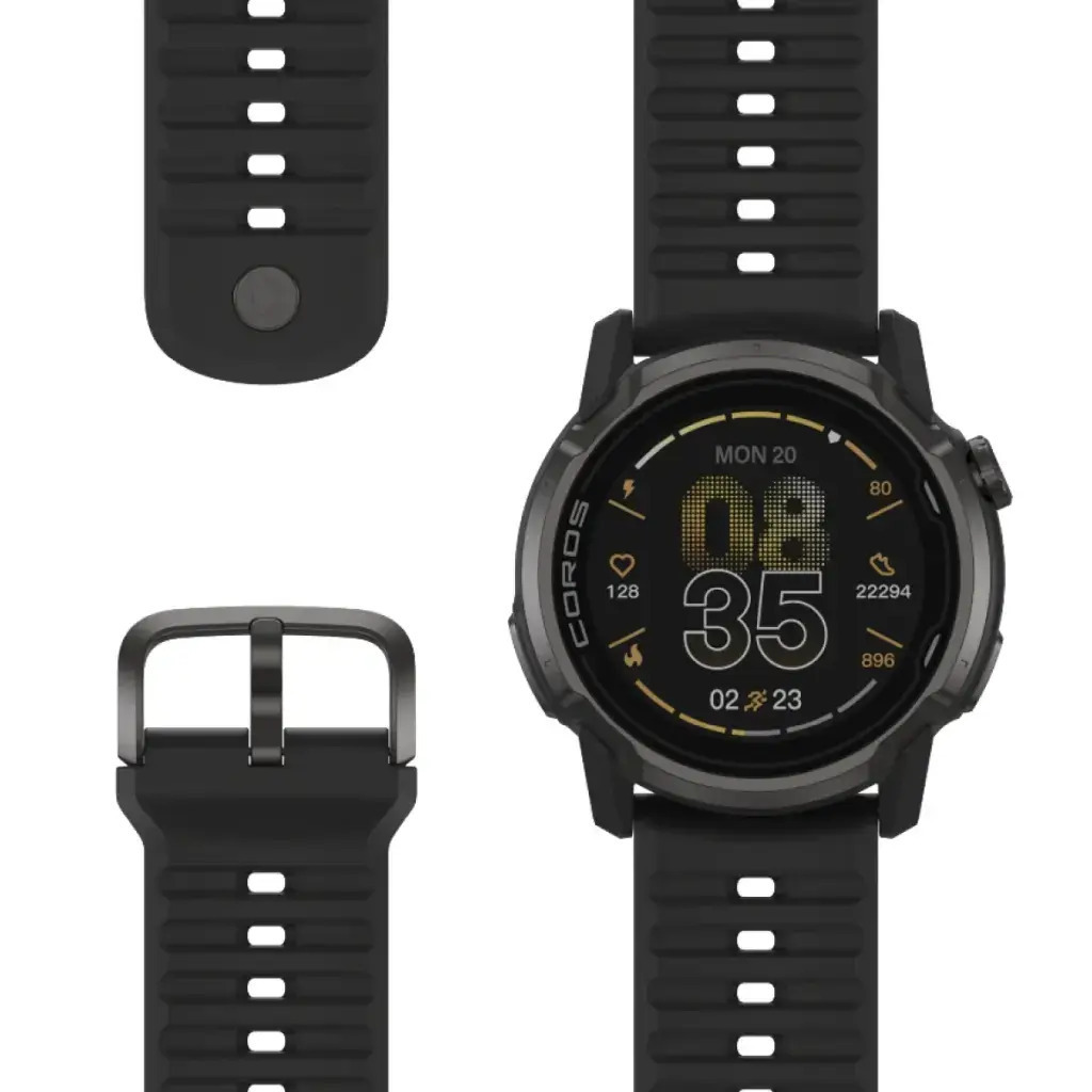 Coros Apex 4 Titanium 42mm Waterproof Smartwatch with Heart Rate Monitor (Black) view 6