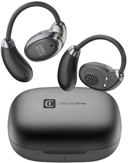 Cellular Line Open Ear Bluetooth Handsfree Headphones with Sweat Resistance and Charging Case