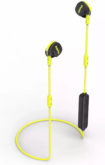 HAMA Freedom Athletics II In-ear Bluetooth Handsfree Earphones Black / Yellow vista 2