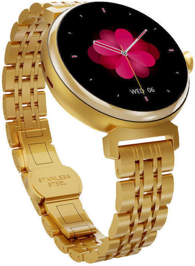 HiFuture Aura Smartwatch with Heart Rate Monitor (Gold) view 3