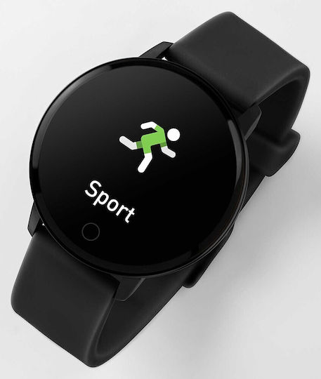 Reflex Active Series 05 Stainless Steel 42mm Smartwatch with Heart Rate Monitor (Black) view 8