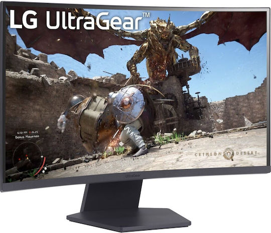 LG UltraGear 27GS60QC-B VA HDR Curved Gaming Monitor 27" QHD 2560x1440 180Hz with Response Time 1ms GTG view 3