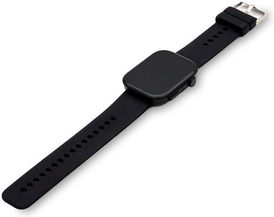Contact Smartwatch with Heart Rate Monitor (Black) vue 5