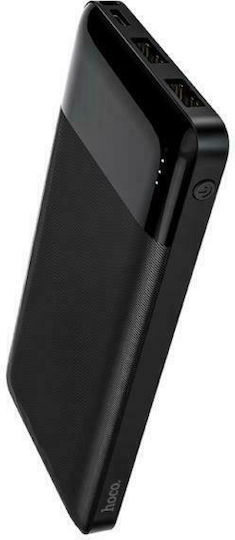 Hoco J72 Power Bank 10000mAh 10W with 2 USB-A Ports and USB-C Port Black view 2