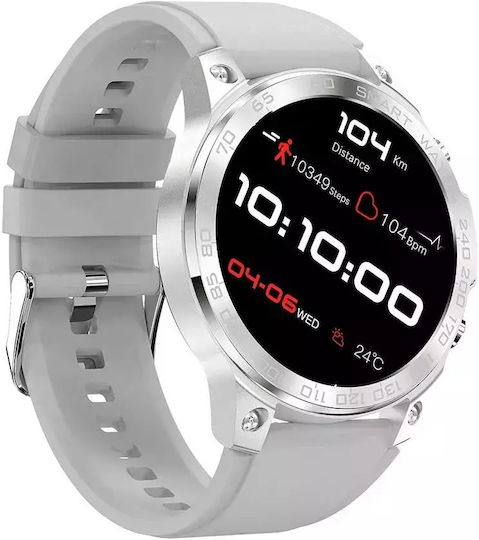 Nubi DM50 Smartwatch with Heart Rate Monitor (Gray) view 3