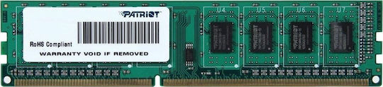 Patriot DDR3 with Module 1x4GB and Speed 1333 for Desktop PSD34G133381