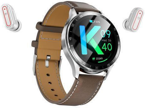 X10 Headphones Aluminium Smartwatch with Heart Rate Monitor (Brown) view 1