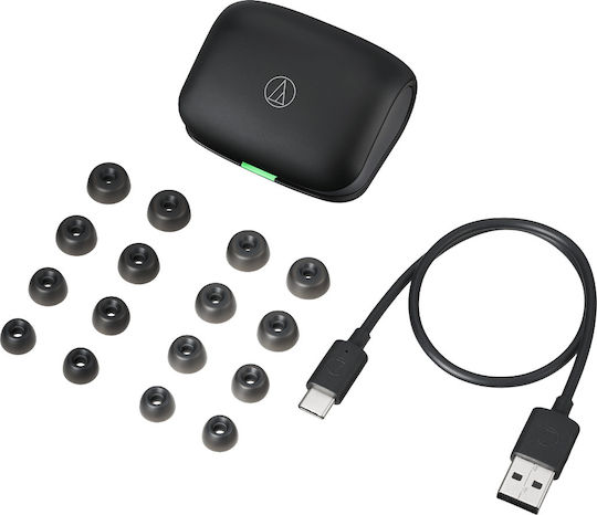 Audio Technica ATH-TWX7 In-ear Bluetooth Handsfree Earphones with Sweat Resistance and Charging Case Black view 5