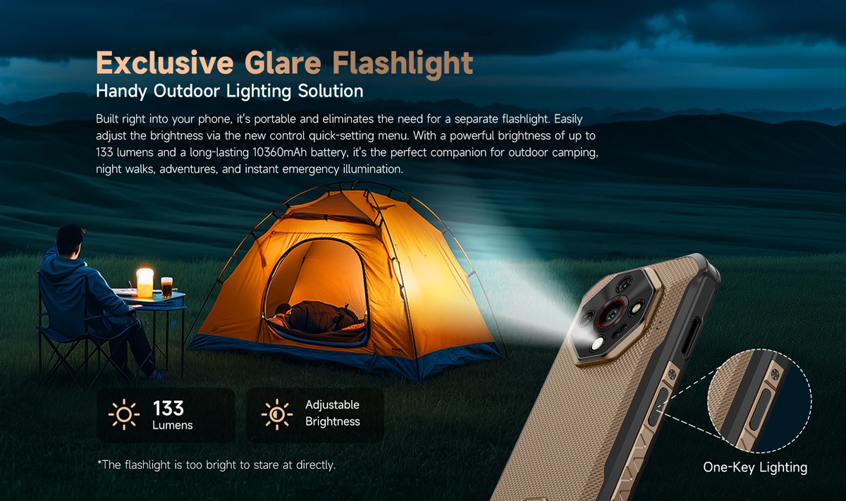 Ulefone Armor X16 Pro 5G Dual SIM (8GB/256GB) Resistant Smartphone Wasteland Shadow view 6