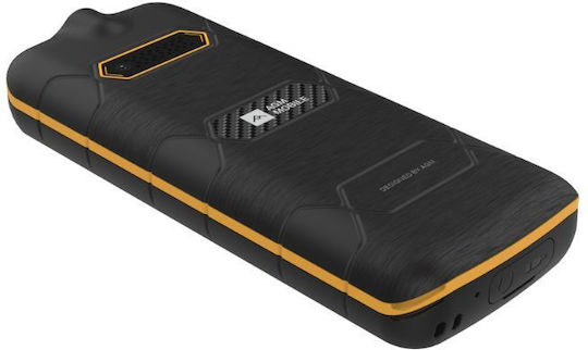 AGM M9F Dual SIM Resistant Mobile with Buttons Black / Orange view 3