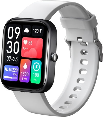 Gts5 2,0 Inch Fitness Health Smart Watch Bt Call Heart Rate Blood Pressure Met Blood Glucose Light Grey view 1