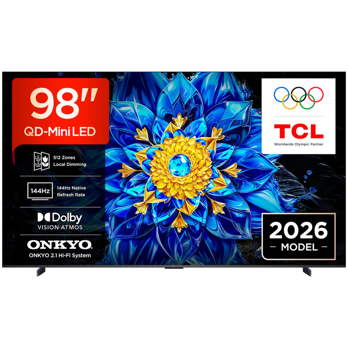 TCL Smart TV 98" 4K UHD QD-Mini LED P8L HDR (2026) 98P8L