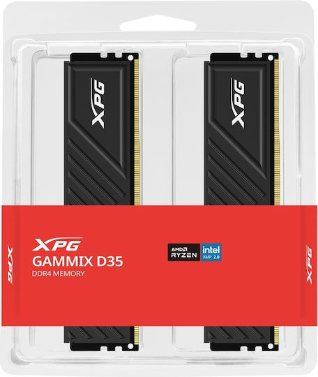 Adata Gammix D35 DDR4 64GB RAM with 2x32GB Modules and Speed 3200 for Desktop AX4U320032G16A-DTBKD35 vue 5