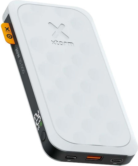 Xtorm Power Bank 10000mAh 20W with USB-A Port and 2 USB-C Ports White view 1