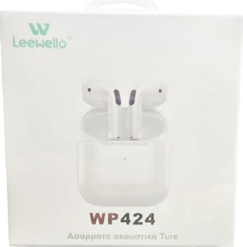 Leewello WP-424 In-ear Bluetooth Handsfree Earphones with Charging Case White view 1