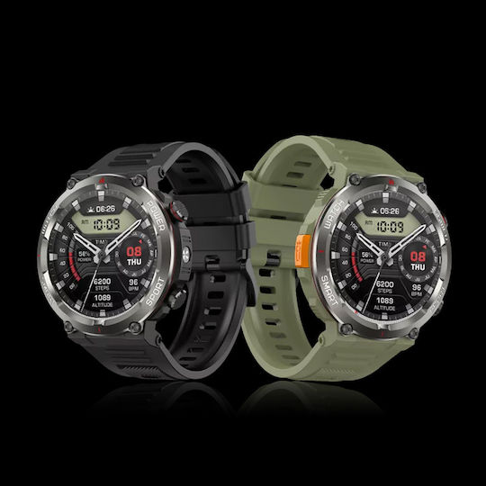 BlackView W50 Pro 56mm Waterproof Smartwatch with Heart Rate Monitor (Green) view 3