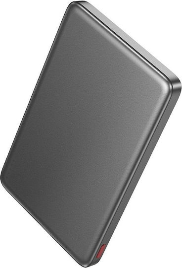 Hoco Q26 MagSafe Power Bank 5000mAh 20W with USB-C Port Power Delivery Metal Grey view 2