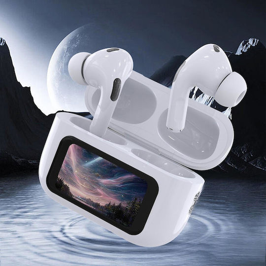 NewXOne In-ear Bluetooth Handsfree Earphones with Sweat Resistance and Charging Case White vue 3