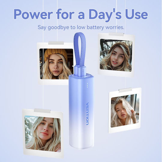Vention FHWL0 Power Bank 5000mAh 20W with USB-C Port Blue view 8