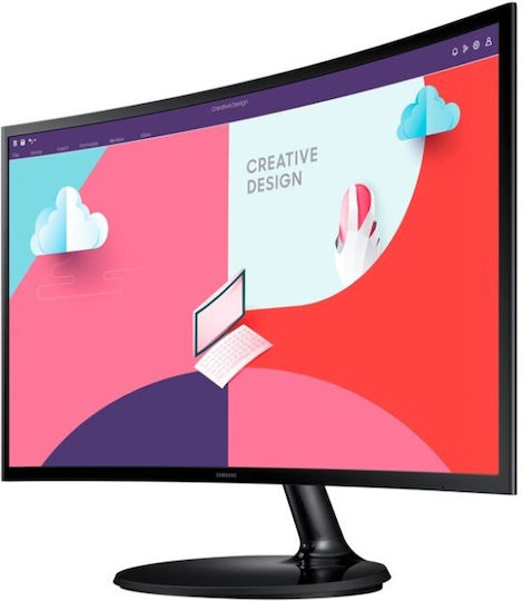 Samsung LS24C364EAUXEN VA Curved Monitor 24" FHD 1920x1080 view 2